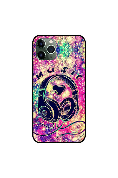Covernex غطاء حماية لهاتف iPhone 11 Pro بتصميم رأس موسيقى وهاتف وقلب