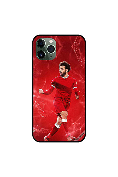 Covernex غلاف هاتف iPhone 11 Pro Max نجم كرة القدم المصرية باللون الأحمر الكامل