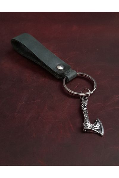 BSN Store Ax Figure Keychain ​​Premium Hand Made Real Leather Keychain
