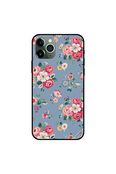 Covernex غطاء حماية لجهاز iPhone 11 Pro بنمط زهور أزرق فاتح