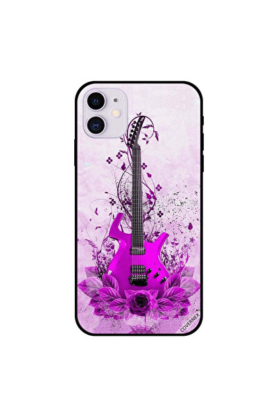 Covernex غطاء حماية لجهاز iPhone 11 باللون الوردي بتصميم جيتار جميل