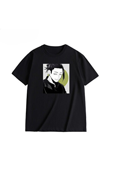 Flood Of Style Tricou unisex cu model anime pentru bărbați Geto Karu ‌   Lini...