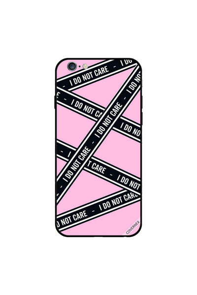 Covernex غطاء حماية لجهاز iPhone 6 Plus مطبوع عليه عبارة "لا أهتم بالشرائط"