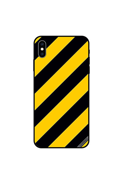 Covernex غطاء حماية لجهاز iPhone XS MAX بنمط شرائط قيد الإنشاء
