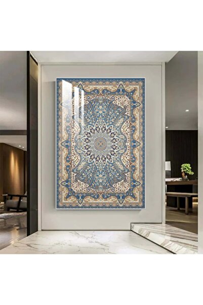 Marktna لوحة جدارية خشبية بتصميم الفن التشكيلي مع برواز فضي و طبقة من الاكرليك الشفاف