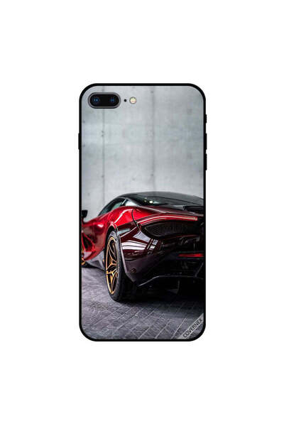 Covernex غطاء حماية لهاتف iPhone 8 Plus - سيارة باللون الأحمر الداكن