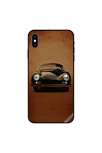 Covernex غطاء حماية لجهاز iPhone XS MAX أسود بتصميم سيارة كلاسيكية