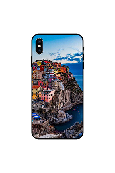 Covernex غطاء حماية لجهاز iPhone X - منازل ملونة على البحر