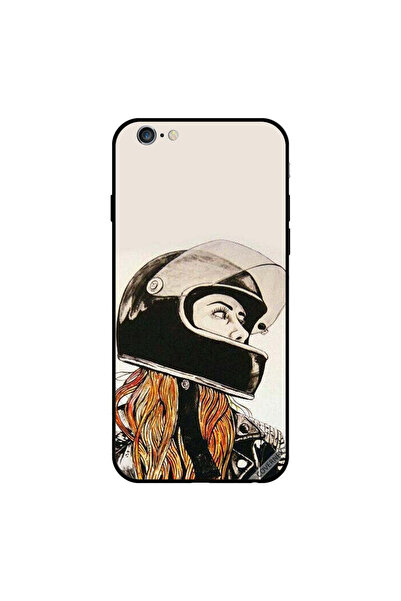 Covernex غطاء حماية لهاتف iPhone 6s Plus بتصميم فتاة راكبة الدراجات النارية