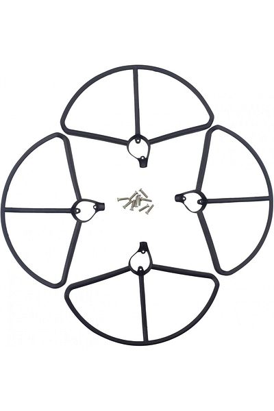 ZYGY Set of 4 shock absorber protectors for Hubsan H501S RC Quadcopter ZYGY drone, plastic, black
