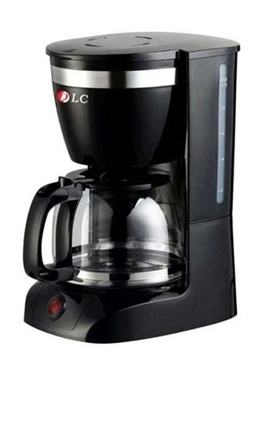 DLC Liquid Filter Coffee Machine 1.25 L 800.0 W Black/Clear/Silver