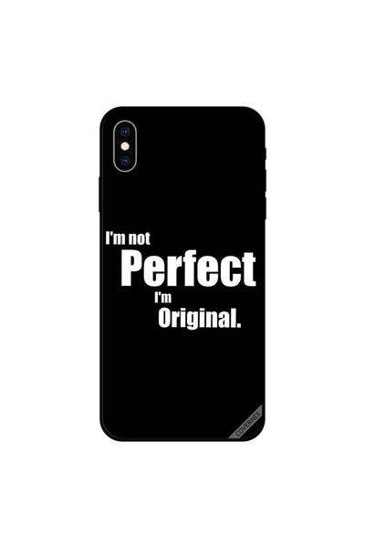 Covernex غطاء حماية iPhone X أنا لست مثاليًا أنا أصلي