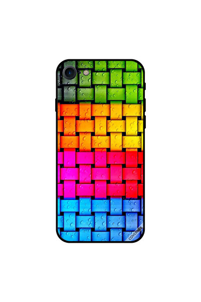 Covernex غطاء حماية لجهاز iPhone 7 بنقشة قطرات الماء على شرائط ملونة