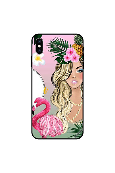 Covernex غطاء حماية لهاتف iPhone XS MAX بتصميم فتاة وحيد القرن وشعلة