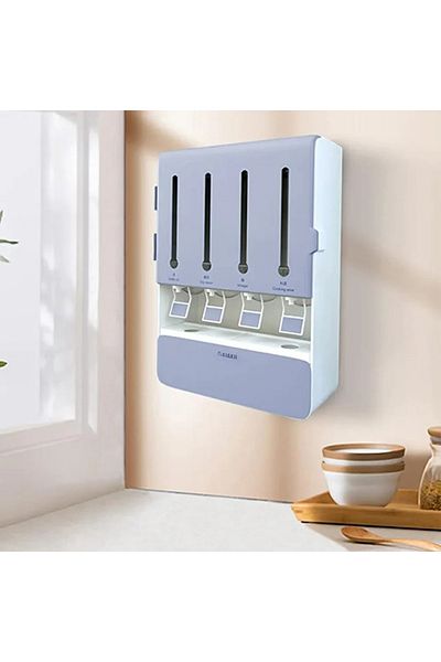 Vooltex Smart Kitchen Dispenser - 4 in 1 for organizing liquids, spices and seasonings