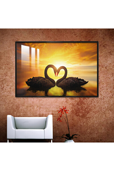 4gdran لوحة جدارية خشبية فاخرة مع برواز شامبين و طبقة من الاكرليك الشفاف