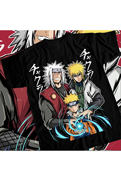 Flood Of Style تي شيرت رجالي منقوش برسومات الرسوم المتحركة ناروتو راسينغا إيت...