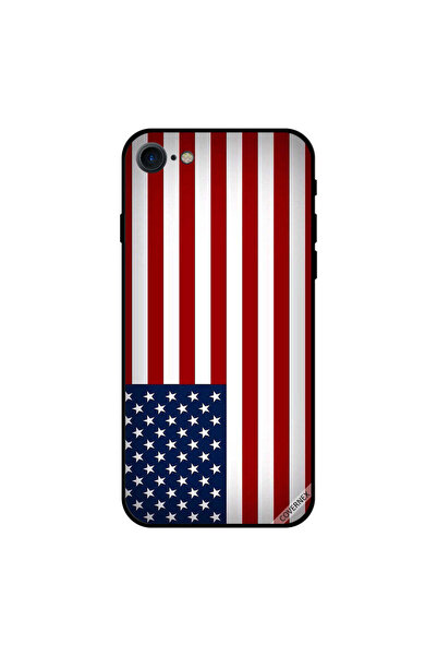 Covernex غطاء حماية لجهاز iPhone 7 بعلم الولايات المتحدة الأمريكية متدرج الألوان