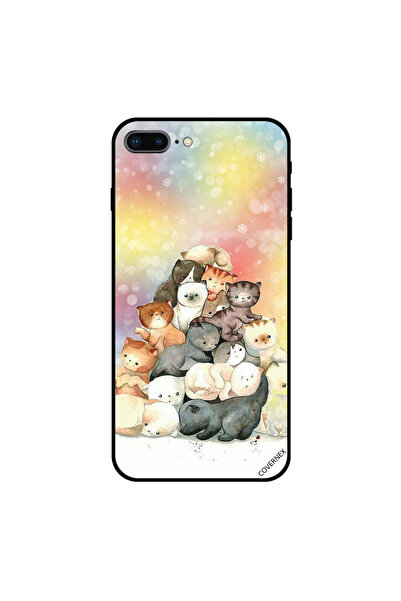 Covernex غطاء حماية لهاتف iPhone 7 Plus بتصميم مجموعة قطط
