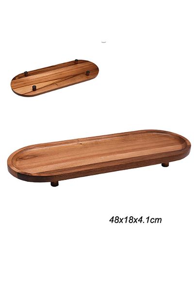 SepetçiBaba Acacia Oval Serving Platter - 71948