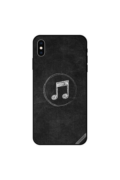 Covernex غطاء حماية iPhone XS أيقونة موسيقية بالأبيض والأسود