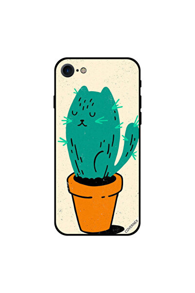 Covernex غطاء حماية لهاتف iPhone 7 بتصميم قطة الصبار