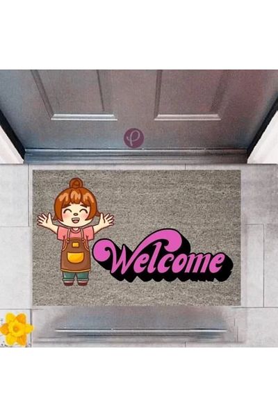 Home Door Mat Decorative Digital Printing Welcome P-2354