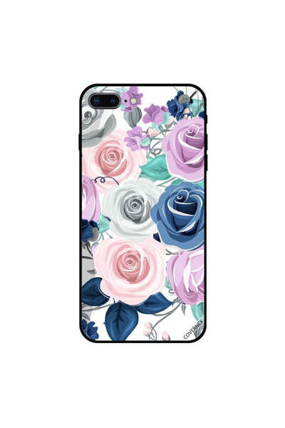 Covernex غطاء حماية لهاتف آيفون 7 بلس بطبعة زهور متعددة الألوان