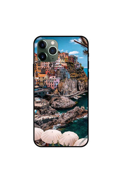 Covernex غطاء حماية لجهاز iPhone 11 Pro بشعار "مظلات على البحر"