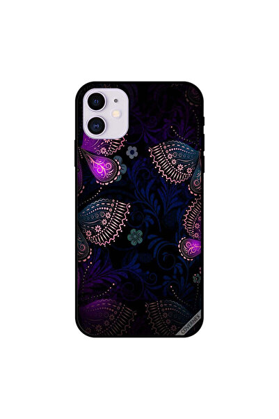 Covernex غطاء حماية لجهاز iPhone 11 بنقشة فراشات داكنة