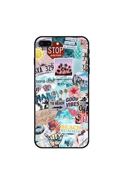 Covernex غطاء حماية لجهاز iPhone 8 Plus بتصميم Beach Good Vibes