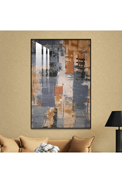 Marktna لوحة جدارية خشبية فاخرة مع برواز فضي و طبقة من الاكرليك الشفاف