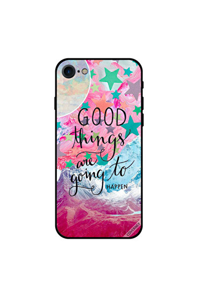 Covernex غطاء حماية لجهاز iPhone 8 بشعار "أشياء جيدة تحدث"