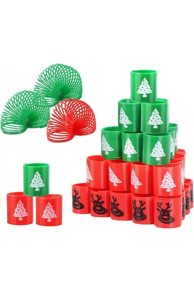 TAROMA Set of 39 TAROMA spiral springs, plastic, multicolor, 3.4 x 3.7 cm