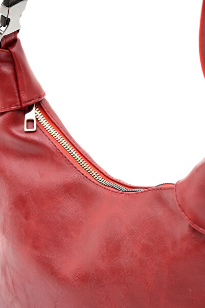 KOÇAK ÇANTA Women's Zippered Baguette Adjustable Strap Handbag and Shoulder Bag