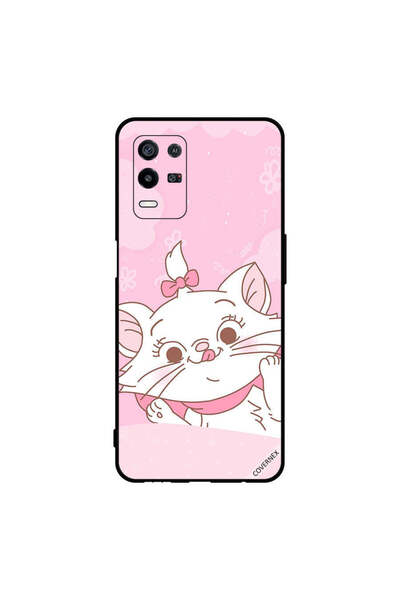 Covernex غطاء حماية لهاتف Oppo K9x بتصميم مشبك شعر وردي