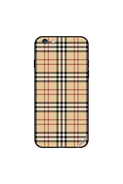 Covernex غطاء حماية لجهاز iPhone 6s Plus بخطوط حمراء وسوداء على القماش