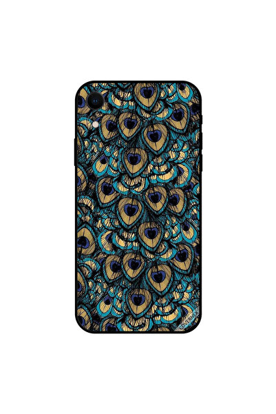 Covernex غطاء حماية لجهاز iPhone XR بنقشة ريش الطاووس
