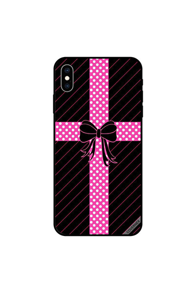 Covernex غطاء حماية لجهاز iPhone XS MAX بنقشة ربطة عنق وردية ونمط طقطق