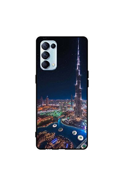 Covernex غطاء حماية لهاتف Oppo Reno5 Pro 5G منظر ليلي لوسط المدينة