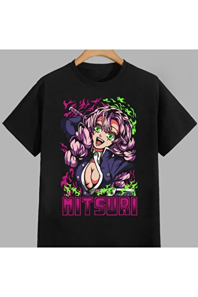 Flood Of Style تي شيرت رجالي منقوش برسومات الرسوم المتحركة Kanroji Mitsuri De...