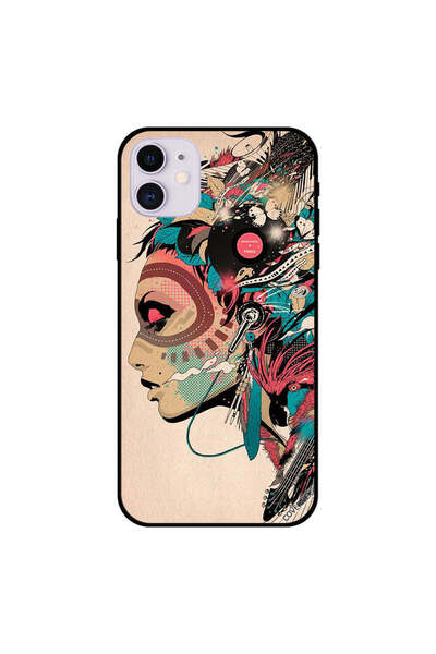 Covernex غطاء حماية لجهاز iPhone 11 برسومات فتاة موسيقية
