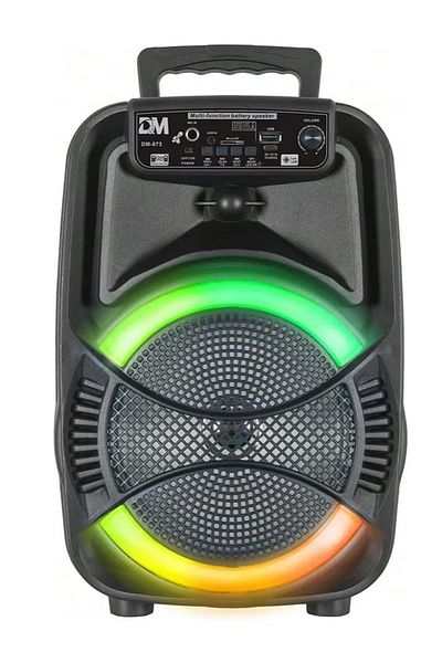 DLC مكبر صوت محمول مع أضواء LED وبلوتوث