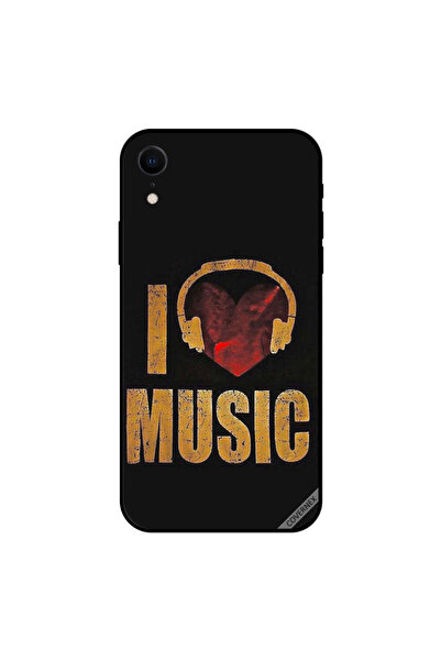 Covernex غطاء حماية iPhone XR بتصميم عتيق "أحب الموسيقى"
