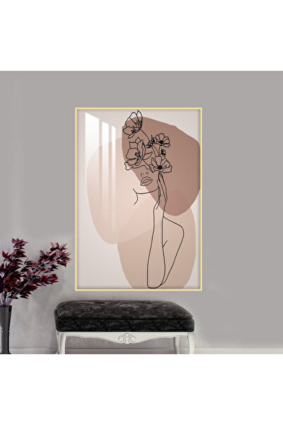 SND لوحة جدارية خشبية فاخرة مع برواز ذهبي و طبقة من الاكرليك الشفاف