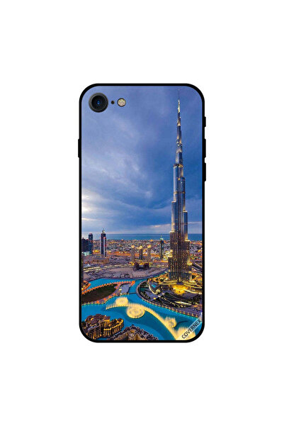 Covernex غطاء حماية لجهاز iPhone 8 بطبعة رقصة نافورة وسط المدينة