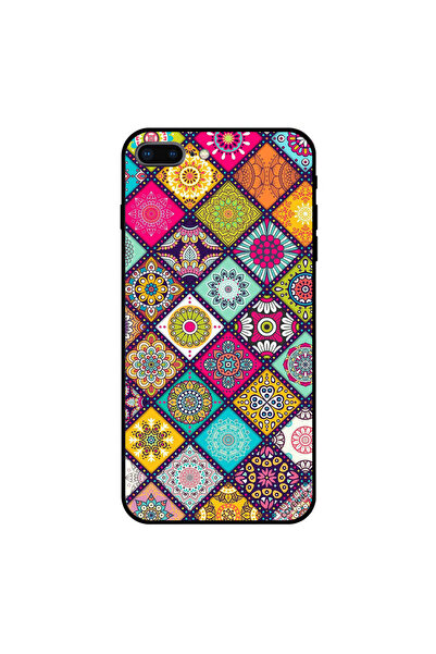 Covernex غطاء حماية لهاتف iPhone 7 Plus بنقشة زهور متعددة الأشكال