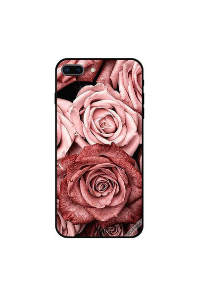 Covernex غطاء حماية لجهاز iPhone 7 Plus بنقشة زهور الخوخ