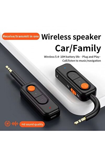 Leonpro Bluetooth v5.4 alıcı verici mikrofonlu 3.5mm aux bluetooth adaptör