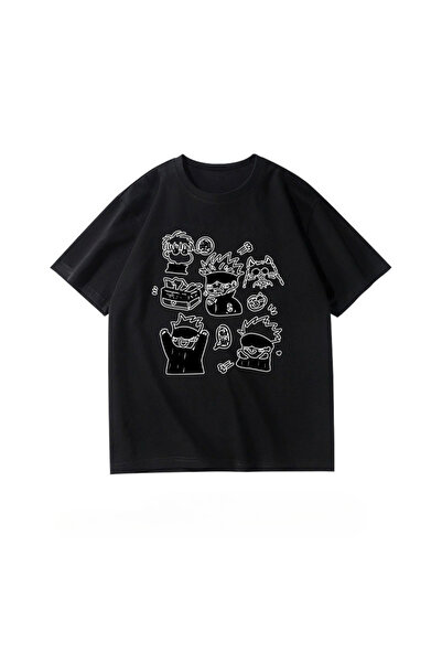 Flood Of Style Tricou unisex cu desen anime Jujutsu Gojo Satoru